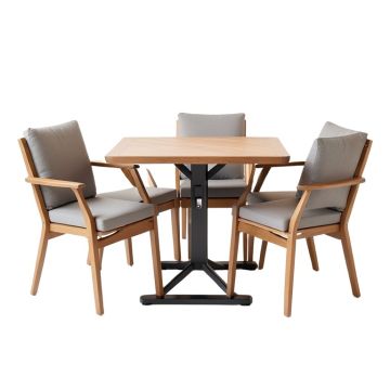 Grampian 3 Piece Bistro Set With Cushions