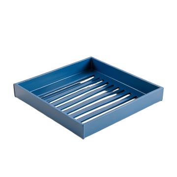 Oak Bend Empty Under-Desk Cable Tray - Blue (synthetic illustration; no displayed measurements)