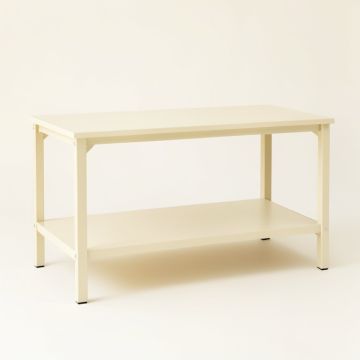Aspen Bend Empty Workshop Workbench - Ivory (synthetic illustration; no displayed measurements)