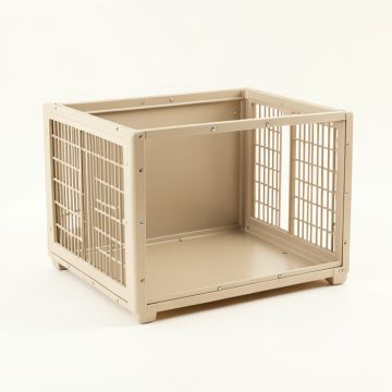 Juniper Falls Empty Furniture-Style Pet Crate - Beige (synthetic illustration; no displayed measurements)
