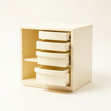 Spruce Canyon Small-Parts Storage Drawer Cabinet - Cream (synthetic illustration; no displayed measurements)