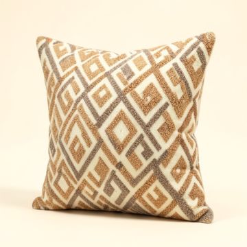 Theresa Applique Cotton Geometric Throw Pillow (synthetic illustration; no displayed measurements)