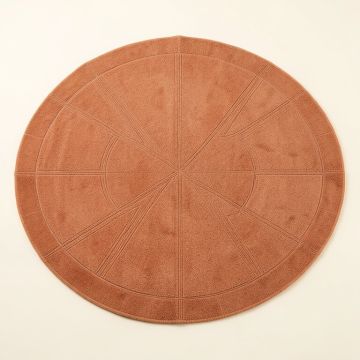 Briar Crest Round Area Rug - Terracotta (synthetic illustration; no displayed measurements)