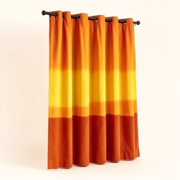 Atkin Tropical Sunset Single Curtain Panel (synthetic illustration; no displayed measurements)