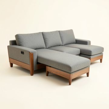 Liberty 84 '' Wide Reversible Sleeper Sofa & Chaise (synthetic illustration; no displayed measurements)