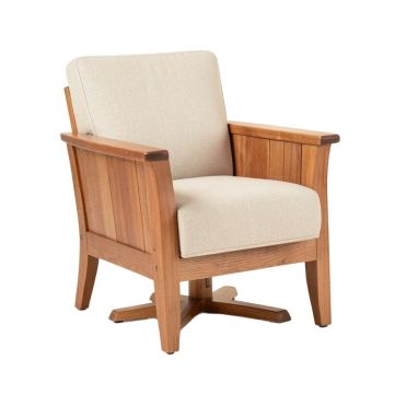 Esme 25.5 '' Wide Polyester Swivel Armchair