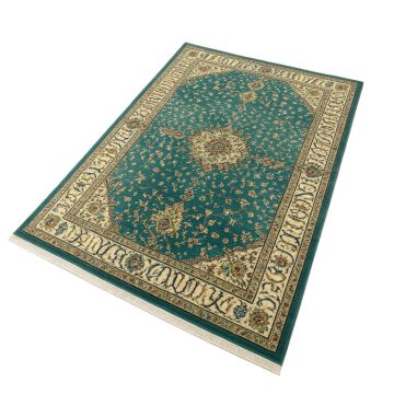 Preston Oriental Teal Indoor/Outdoor Area Rug