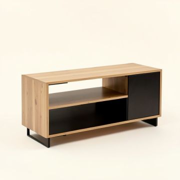 Barclee Solid Wood Tv Stand For Tvs Up To 55 '' (synthetic illustration; no displayed measurements)