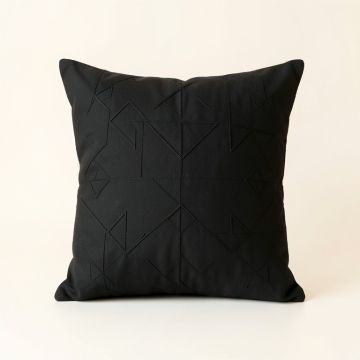 Hazel Bluff Filled Accent Pillow - Black (synthetic illustration; no displayed measurements)