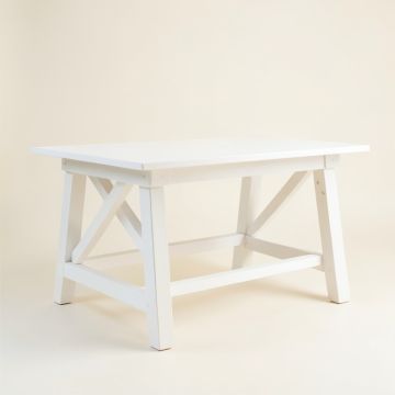 Juniper Crossing Empty Workshop Workbench - White (synthetic illustration; no displayed measurements)