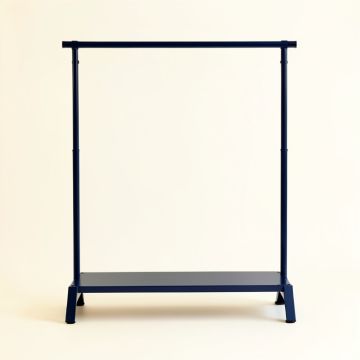 Linden Crest Empty Garment Rack - Navy (synthetic illustration; no displayed measurements)