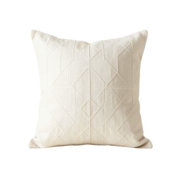 Holly Branch Filled Accent Pillow - Ivory