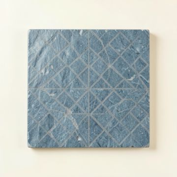 Pine Canyon Uninstalled Square Decorative Tile - Blue (synthetic illustration; no displayed measurements)