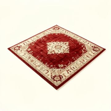 Moore Power Loom Red/Beige Rug (synthetic illustration; no displayed measurements)