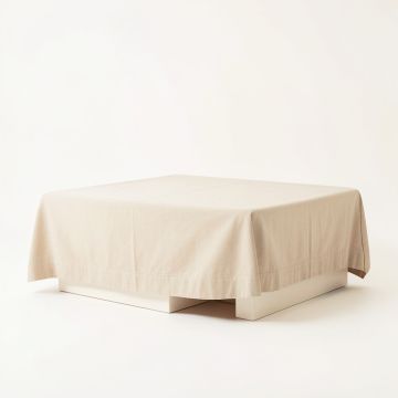 Heath Dell Flat Bed Sheet - Beige (synthetic illustration; no displayed measurements)