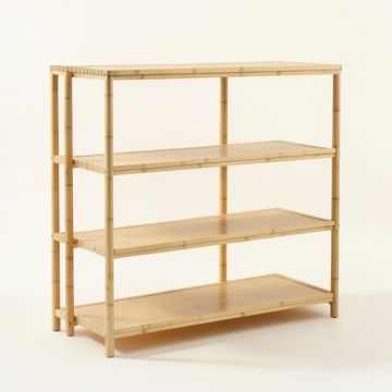 Maple Bridge Empty Seed-Starting Shelving Unit Without Lights - Beige (synthetic illustration; no displayed measurements)
