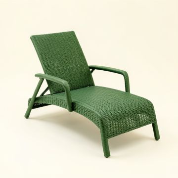 Linden Dale Outdoor Lounge Chair - Green (synthetic illustration; no displayed measurements)
