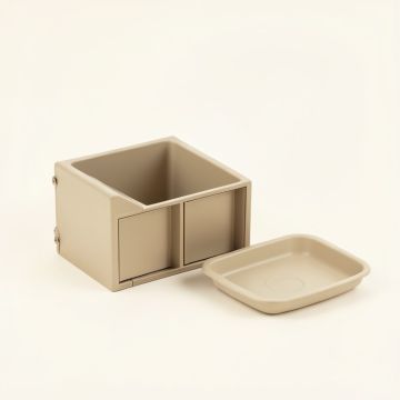 Slate Bluff Empty Coffee-Station Organizer - Beige (synthetic illustration; no displayed measurements)