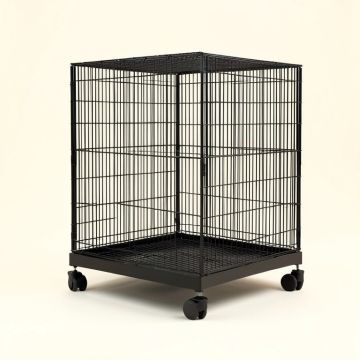 Cottle Playtop Flight Cage With Casters (synthetic illustration; no displayed measurements)