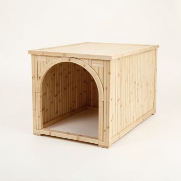 Wren Bluff Empty Furniture-Style Litter Enclosure - Ivory (synthetic illustration; no displayed measurements)