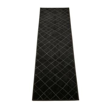 Flint Bend Narrow Runner Rug - Black