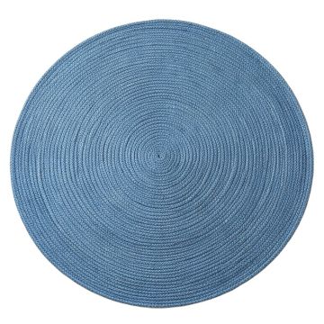 River Arc Round Area Rug - Blue
