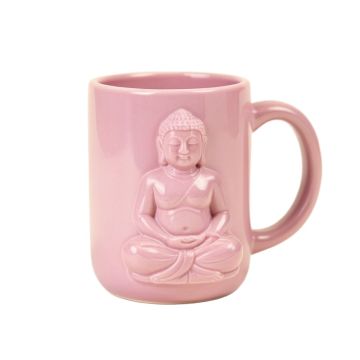 Purple Yoga Meditation Buddha Style Coffee Mug