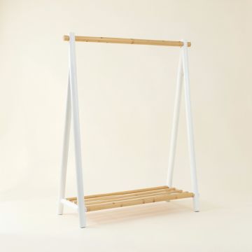 Cedar Canyon Empty Garment Rack - White (synthetic illustration; no displayed measurements)