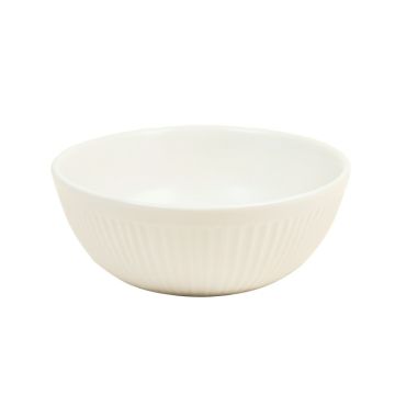 Spruce Branch Dining Bowl - White