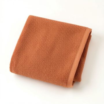 Linden Branch Bath Towel - Terracotta (synthetic illustration; no displayed measurements)