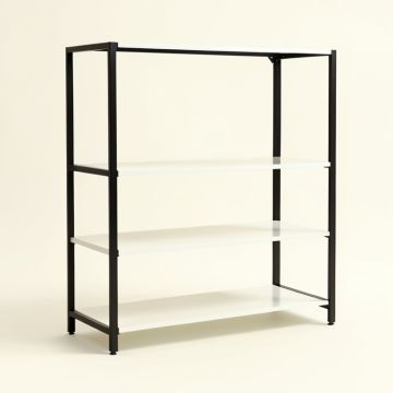 Aggappera 72 '' H X 40.5 '' W Steel Etagere Bookcase (synthetic illustration; no displayed measurements)