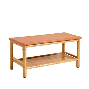 Aspen Branch Indoor Bench - Terracotta (synthetic illustration; no displayed measurements)