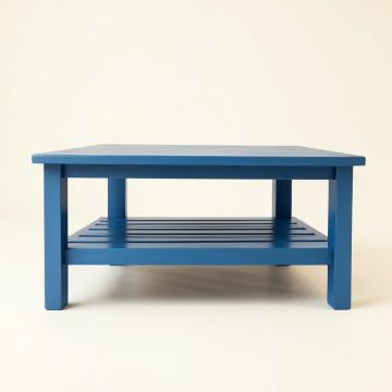 Cliff Bridge Coffee Table - Blue (synthetic illustration; no displayed measurements)