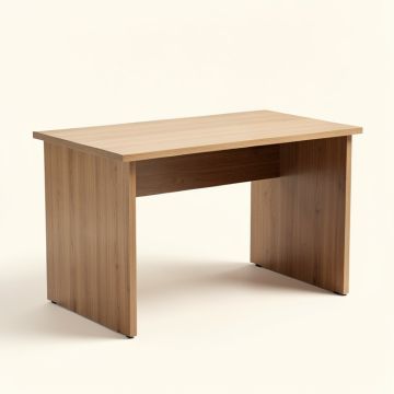Solid Wood Computer Desk (synthetic illustration; no displayed measurements)
