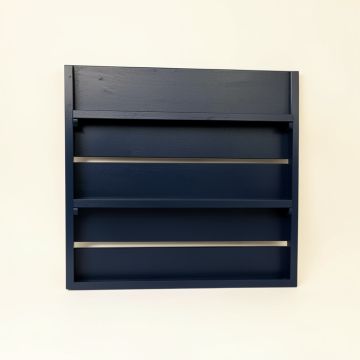 Slate Bluff Empty Wall-Mounted Tool Organizer Panel - Navy (synthetic illustration; no displayed measurements)