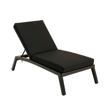 Achaz Patio Reclining Chaise Lounge With Cushion