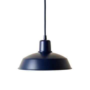 Elm Bluff Pendant Light Suspended From One Plain Cable - Navy