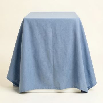 Juniper Brook Flat Bed Sheet - Blue (synthetic illustration; no displayed measurements)