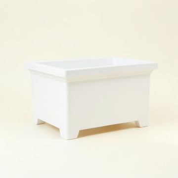 Brook Crossing Empty Raised Planter - White (synthetic illustration; no displayed measurements)