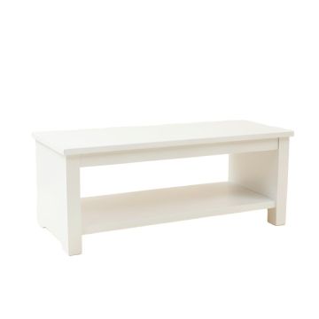 Hill Bend Indoor Bench - White
