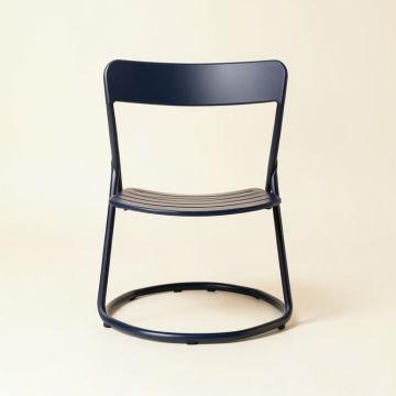 Maple Branch Folding Outdoor Chair - Navy (synthetic illustration; no displayed measurements)