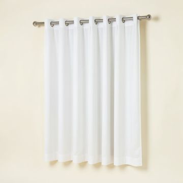 Randwick Solid Semi-Sheer Grommet Single Curtain Panel (synthetic illustration; no displayed measurements)