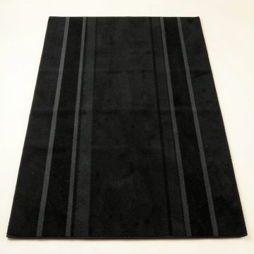 Pine Crest Rectangular Area Rug - Black (synthetic illustration; no displayed measurements)