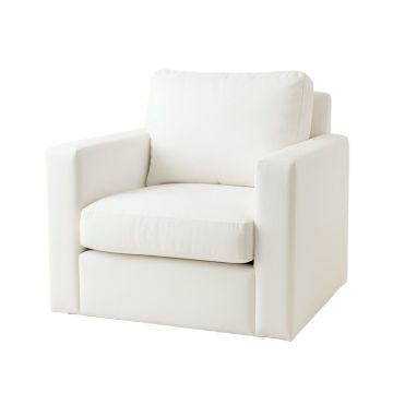Cliff Bluff Upholstered Armchair - White