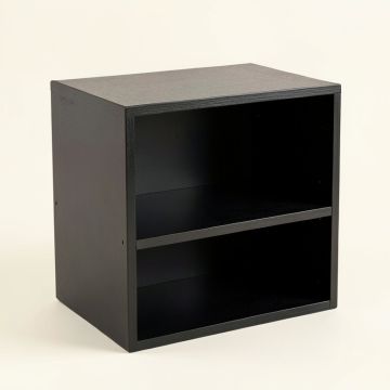 Cliff Arc Low Toy Storage Unit - Black (synthetic illustration; no displayed measurements)