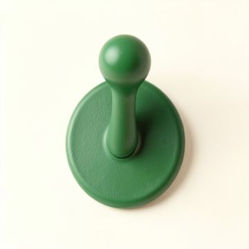 Shore Bridge Wall-Mounted Robe Hook - Green (synthetic illustration; no displayed measurements)