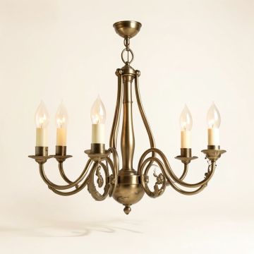 Cambridge 6 - Light Shaded Classic / Traditional Chandelier (synthetic illustration; no displayed measurements)