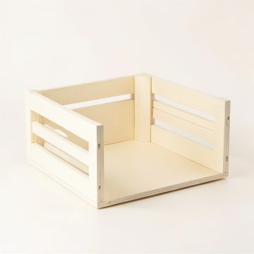 Vale Edge Empty Furniture-Style Pet Crate - Cream (synthetic illustration; no displayed measurements)