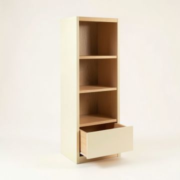 Rowan Dale Narrow Cubby Tower - Cream (synthetic illustration; no displayed measurements)