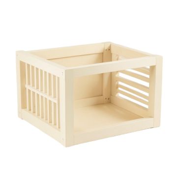 Field Branch Empty Furniture-Style Pet Crate - Cream